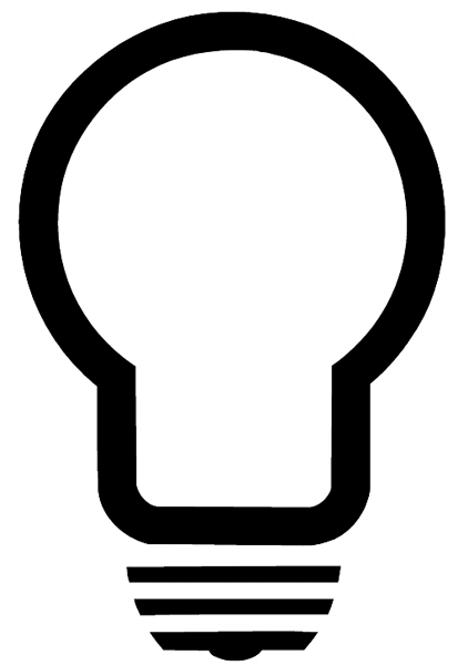 Light bulb vinyl sticker. Customize on line. Electricians Lamps Lighting 031-0078